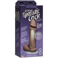 Фаллоимитатор реалистик на присоске 8 коричневый Realistic Cock Vac-U-Lock (276-06 BX DJ)