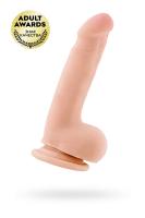 Реалистичный вибратор TOYFA RealStick Elite Vibro, TPR, телесный, 10 режимов вибрации, 18,5 см (0T-0