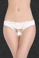 СТРИНГИ ЖЕНСКИЕ С ЖЕМЧУГОМ разм.50-52, цвет белый (2832-1)