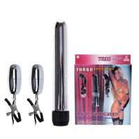 Набор Turbo NippleClamps вибромассажер, зажимы на соски с виброяйцами (BI-010046)