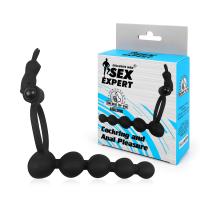 КОЛЬЦО ЭРЕКЦИОННОЕ С АНАЛЬНЫМ СТИМУЛЯТОРОМ И С ВИБРАЦИЕЙ цвет чёрный, L 130 мм D 22x29x31 мм (SEM-55