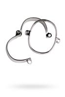 Наручники/ Оковы на ноги, TOYFA Metal, серебристые, 7,5Х9,5 см (0T-00009568)