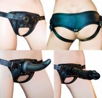 Пояс премиум класс (S) WOMAN SIMPLEX с 2-мя насадками D 42 мм, L 200 мм и D 20 мм, L 135 мм, (300503