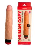 Вибратор реалистик HUMAN COPY, L 216 мм D 45 мм киберкожа (600903)