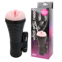 ВАГИНА С ВИБРАЦИЕЙ, 7 режимов вибрации, вес 553 г, L 230 мм D 90 мм (EE-10115)