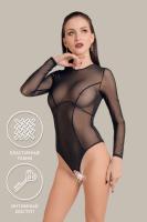 Эротическое боди Waname Grace с длинными рукавами черное (42-44) (УТ-00004312)