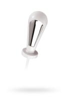 Анальная пробка Mystim Tristan, электростимуляция, пластик, белый, 7,5 см, d 3 см (0T-00012601)