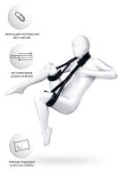 Стропа фиксирующая Anonymo, PU кожа, черная, 145 см (УТ-00002450)