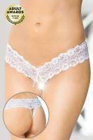 Трусики из кружева SoftLine Collection, белый, S/M (0T-00007006)
