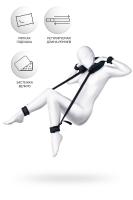 Стропа фиксирующая Anonymo #0701 с подушкой, велюр, черная, 127 см (УТ-00002445)