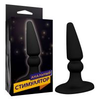 ФАЛЛОИМИТАТОР АНАЛЬНЫЙ (втулка) цвет чёрный L 100mm D 25mm (650-01 BX DD)