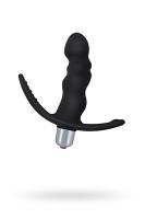 Стимулятор простаты Levett Zac, силикон, черный, 12,5 см (0T-00008821)