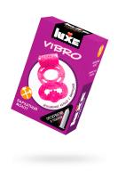 Виброкольцо LUXE VIBRO Бархатный молот + презерватив, 1 шт, розовый, 18 см (0T-00009317)