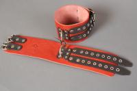 Поножи широкие красные без подкладки (P25А-Б)