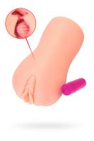 Мастурбатор реалистичный с вибрацией KOKOS EMILY ONAHOLE, TPR, телесный, 17.5 см (УТ-00002545)