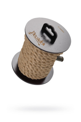 Веревка для шибари Pecado BDSM, на катушке, джут, бежевая, 5 м (УТ-00002679)