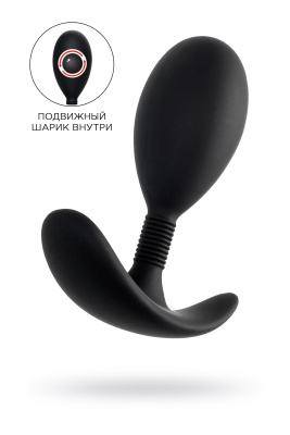 Анальная втулка A-Toys by TOYFA Tord M, силикон, черная, 10,5 см (УТ-00001882)