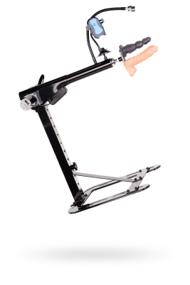 Секс-машина Diva Цезарь 4.0, с двумя насадками, металл, черная, 50 см (0T-00006252)