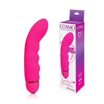 ВИБРОМАССАЖЁР 20 режимов вибрации, L 150 мм 38 мм, цвет розовый (CSM-23101)