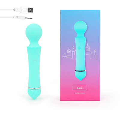 ВИБРОМАССАЖЁР 11 режимов вибрации, L 160 мм D 40 мм, цвет бирюзовый (2039-7)