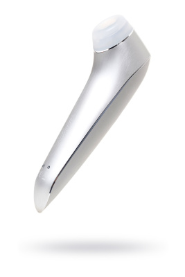 Вакуум-волновой бесконтактный стимулятор клитора SATISFYER HIGH FASHION, алюминий + силикон, серебри