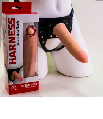Фаллоимитатор на трусиках HARNESS, L 175 мм D 35 мм (732203)