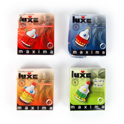 ПРЕЗЕРВАТИВЫ LUXE шарики/усики в ассортименте (мятая упаковка))