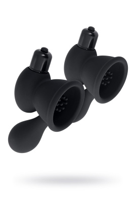 Вибромассажер для сосков TOYFA,силикон, черный (0T-00016423)