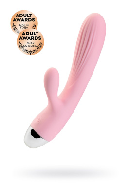 Пульсатор и вибратор с функцией подогрева JOS MILLY, силикон, розовый, 20 см (0T-00013624)