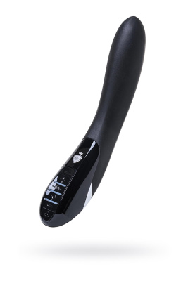 Вибратор Mystim Electric Eric силиконовый с электростимуляцией, черный, 27 см (0T-00007260)