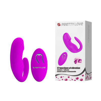 Baile PrettyLove Виброяйцо с пультом ДУ для пар с выделенной головкой (BI-014482W)