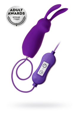 Виброяйцо с пультом управления TOYFA A-Toys Bunny, силикон, фиолетовый (0T-00012851)