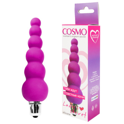 ВИБРОМАССАЖЁР цвет ярко-розовый, L 120 мм D 15x25x36 мм (CSM-23046-16)