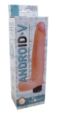 Вибратор реалистик ANDROID LONG L 180 мм D 45 мм, киберкожа (543003)