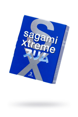 Презервативы Sagami, extreme, feel fit, гладкие, 19 см, 5,1 см, 3 шт. (УТ-00002051)