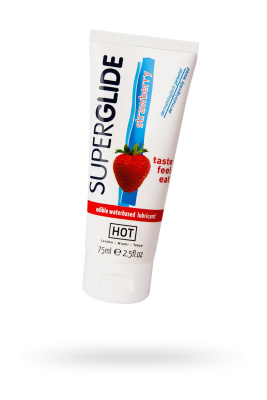 Съедобная смазка на водной основе Superglide для орального секса со вкусом клубники 75 мл (0T-000016